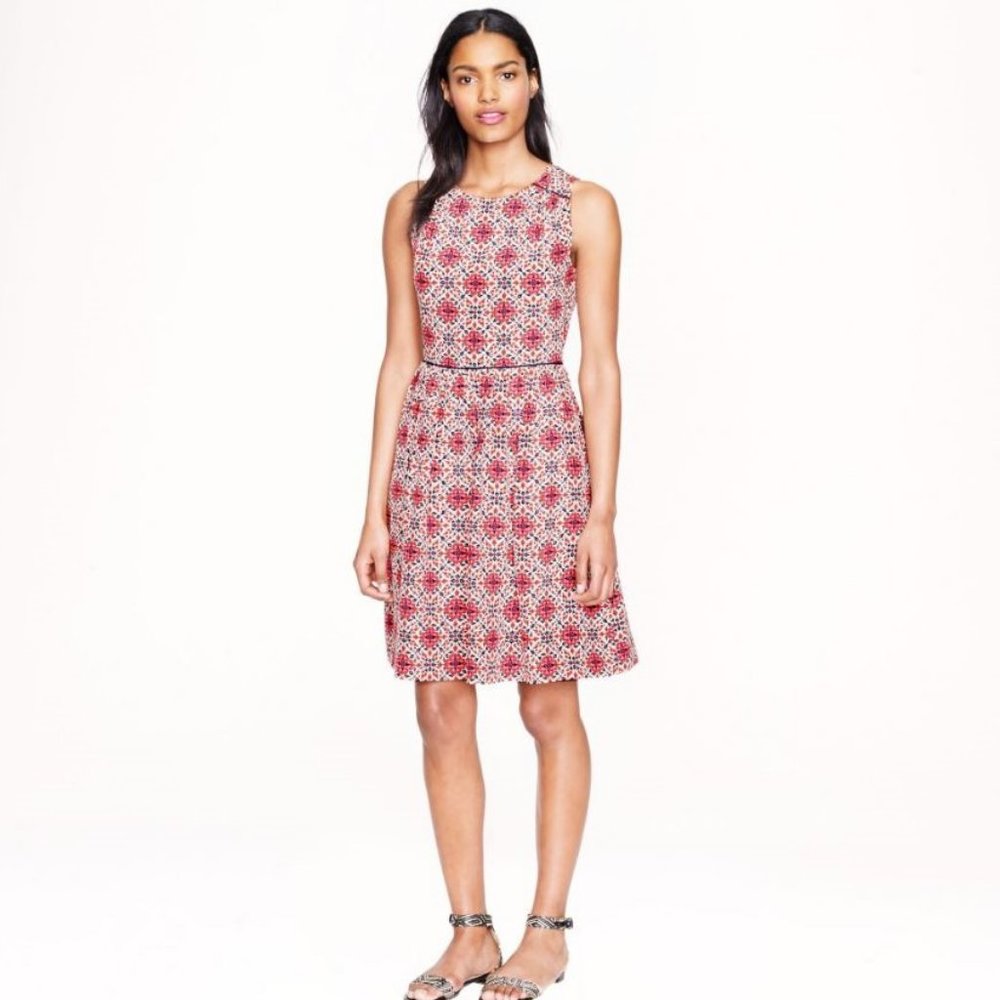 J. Crew California Poppy Dress Size 2 Silk A8245